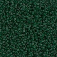 Miyuki delica kralen 15/0 - Matted transparent emerald DBS-767